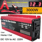 Inverter a onda sinusoidale pura DC 12v / 24v a AC 110V / 220V 1000W 1600W 2000W 3000W Convertitore portatile per banca di potere Inverter solare