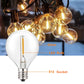 LED G40 Solar Girlande LED Filament Lichterkette Wasserdicht Indoor Outdoor für Garten Weihnachten Urlaub Hochzeit Lichterkette