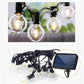 LED G40 Solar Garland LED Filamento Cadena de luz Impermeable Interior Exterior para jardín Navidad Vacaciones Boda Luces Cadena