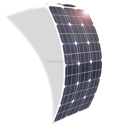 100w 200w 300w 400w Flexible Solar Panel High Efficiency PWM Controller for RV/Boat/Car/Home 12V/24V Battery Charger