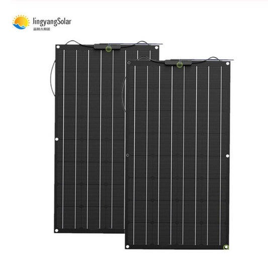 Panel solar 200w 100w ETFE PET 110W 100W Panel flexible Célula monocristalina solar para cargador de batería de 12V / 24V Kits de sistema de 1000W