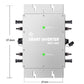 MPPT 1400W Solar Micro Inverter 30V 36V On Grid Tie Inversor Convertitore a onda sinusoidale pura con spina europea 110V 220V AC per 60 72 celle