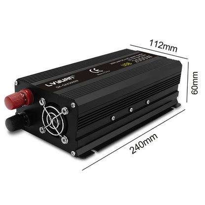 1500W/2000W Solar Power Inverter DC 12V to AC 220V 230V Voltage Converter EU Socket Car Cigarette Lighter Plug Auto Accessories