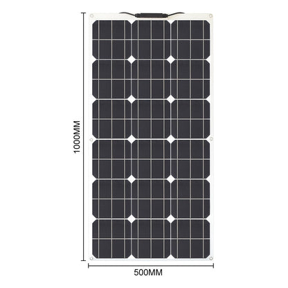 100w 200w 300w 400w Flexible Solar Panel High Efficiency PWM Controller for RV/Boat/Car/Home 12V/24V Battery Charger