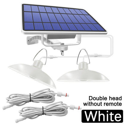 Amaryllis Double Head Solar Pendant Light Outdoor Indoor Solar Lamp With Line Warm White/White Lighting For Camping Garden Yard