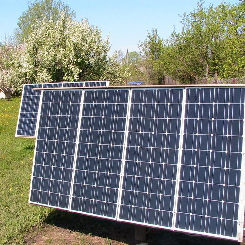 Panel solar fotovoltaico 120W 240W 480W 600W 720W 1200W para el hogar RVs remolques barcos cobertizos