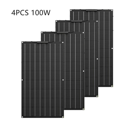 100W high efficiency wide application flexible solar panel etfe solar panel semi flexible solar panel for 12v/24v battery charge