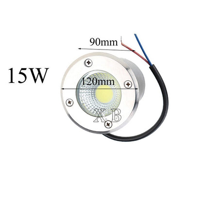 Waterproof led light garden underground 3W 5W 10W 15W IP68 Outdoor Buried Garden Path Spot Recessed Inground Lighting 220V DC12V