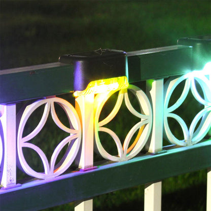 4pcs Path Stair LED Solar Lights IP65 Waterproof Outdoor Garden Yard Fence Wall Lawn Landscape Lamp Staircase Night Light Drop