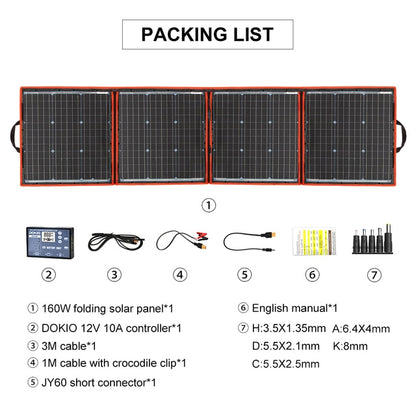 PACKING LIST E 16OW folding solar panel*1 English