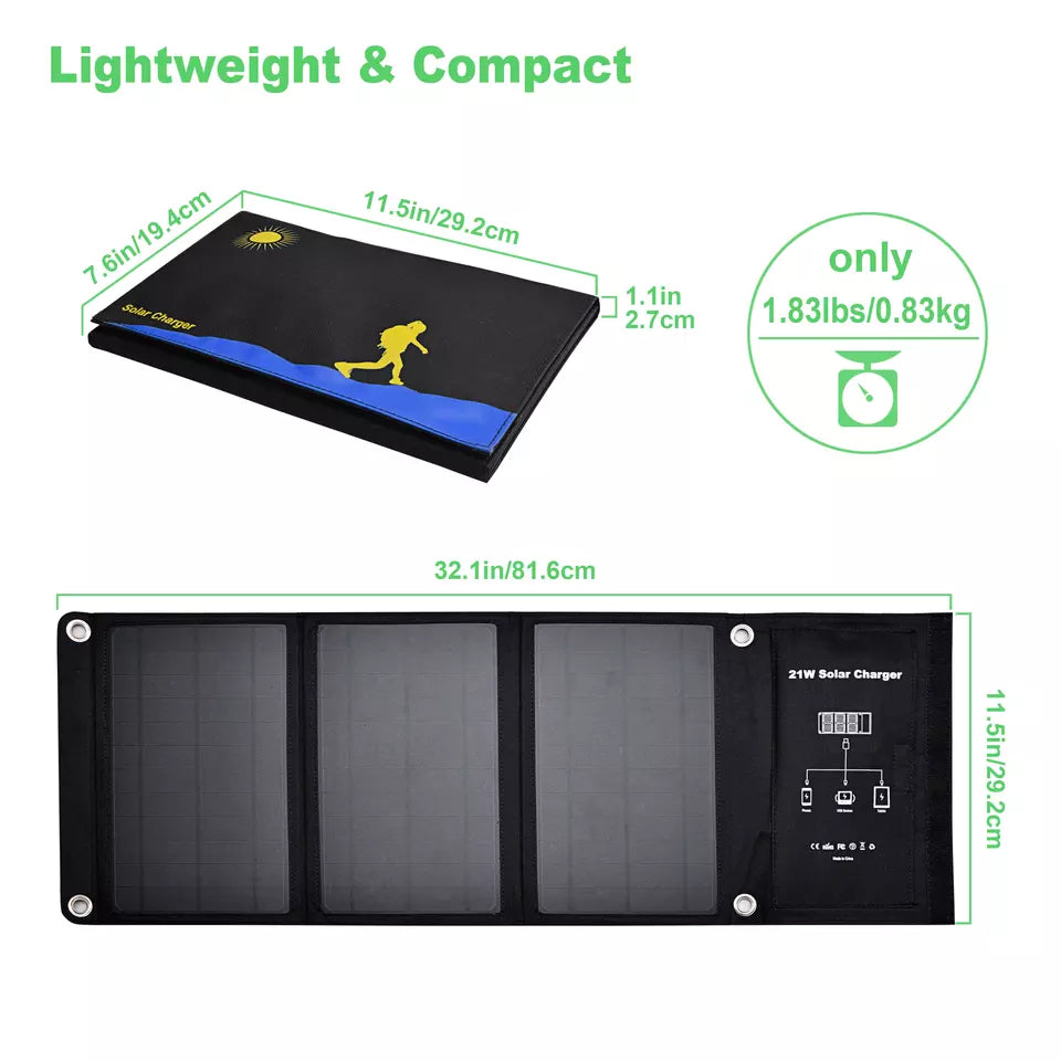 21W Portable Solar Panel, 21W Solar Charger lr0i0 1 1
