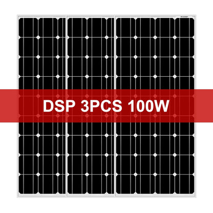 Dokio 18V 100W Rigid Solar Panel China 18V Monocrystalline Silicon Waterproof Solar Panel Charge 12V  #DSP-100M