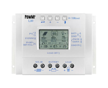 L80 - Controlador de carga solar PowMr 80A PWM