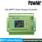 Controlador de carga solar PowMr 10A MPPT - Apto para sistemas solares de banco de batería de litio de 24V 36V 48V 60V 72V