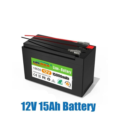 12V Battery 18650 Battery Pack 18650 lithium battery recharable battery Solar storage Battery Electric lighting Outdoor battery