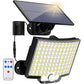 Solarleuchte für den Außenbereich, 106 LEDs, superhell, Bewegungsmelder, Solar-LED-Gartenwandleuchte mit starker Leistung, IP65, wasserdicht, 4 Arbeitsmodi