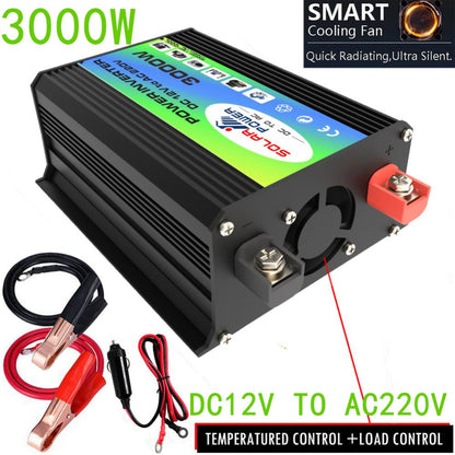 inverter 12v 220v pure sinus wave inverter 12v To 220V DC to AC 3000W Voltage Transformer Power Converter Solar Inverter USB