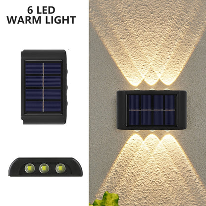 LED Solar Wall Lamp Outdoor Wall Light Ip65 Waterproof Garden Decoration Balcony Yard Street Decor Lamps Outside Sunlights