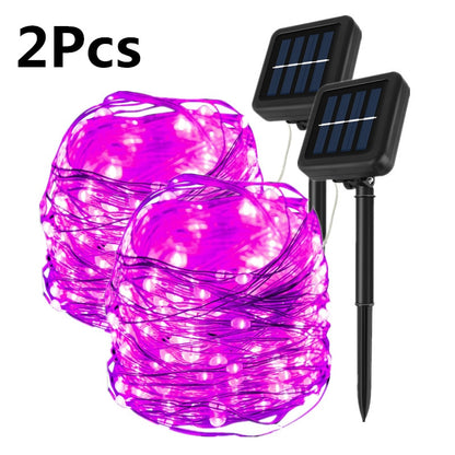 LED Solar Lights Outdoor String Lights Garland 50/100/200/300 LEDs Fairy Light Christmas Light Waterproof Street Garden Lamps