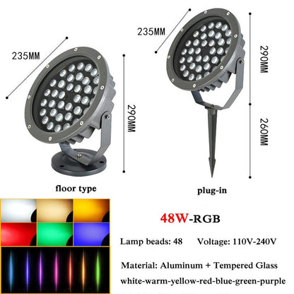 NEARCAM luce di proiezione RGB per esterni luce impermeabile per alberi luce di inondazione a led colore riflettore luce di paesaggio proiezione di riflettori