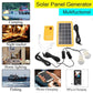 Solarlicht-Lithium-Solarstrom-Panel-Generator-Kit, kleines Heimsystem, 3 LED-Leuchtmittel, Highlight, energiesparendes Licht, Solarbeleuchtung
