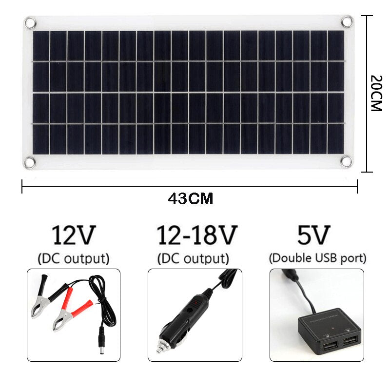 Conjunto de ventilador de panel solar 12V 30W Mini celda solar Kit de placa de bricolaje al aire libre para el verano Invernadero Perro Mascota Equipo de ventilación para el hogar