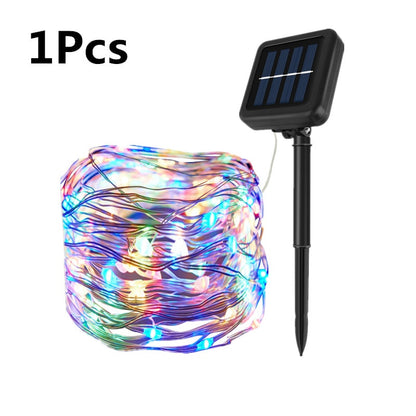 7/12/32M Solar Led Light Outdoor Solar Light Waterproof Fairy Garland String Lights Christmas Party Solar Lamp Garden Decoration