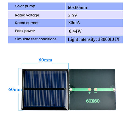 SUNYIMA 10PCS 2V 5V 6V 50*50 80*80 Solar Panels  DIY For Battery Cell Phone Chargers  Monocrystalline Silicon Module For Camping