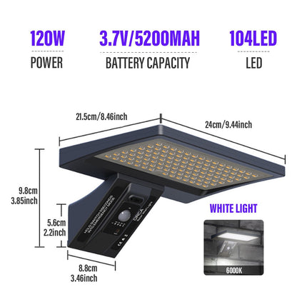 LED Outdoor Solar Wall Light IP65 Waterproof with Remote Control Motion Sensor Street Light for Courtyard Garage Garden Corridor