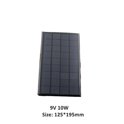 6V 9V 18V Mini Solar Panel 10W 20W 30W Portable Waterproof Solar Cell Solar System for Battery Cell Phone Chargers for Camping