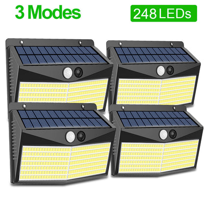 Solar Power Street Lamp Outdoor Solar Sensor Lights for Garden Decor 432 Led Reflector Lighting Waterproof energia Solar Lantern