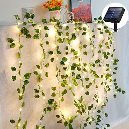 Fairy Lights Solar Lights Maple Leaf Waterproof Outdoor Garland 10m 100LED /5M 50 LED Solar Lamp Christmas for Garden Decoration