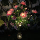 LED solaire azalée fleurs jardin lampe maison lumière décorative paysage orchidée Rose lampadaire pelouse chemin vacances mariage lumières