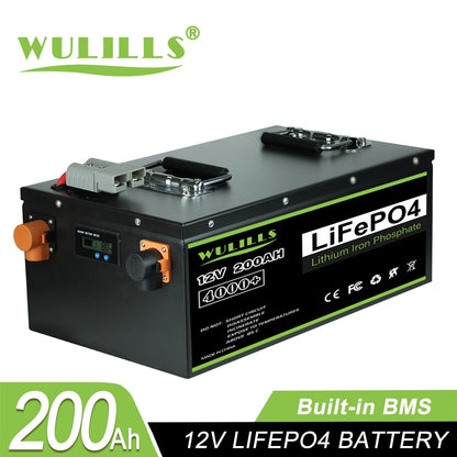 New 12V 24V 48V 100Ah 200Ah 280Ah 400Ah LiFePo4 Battery Pack Built-in BMS Lithium Iron Phosphate Battery For Solar Boat no Tax