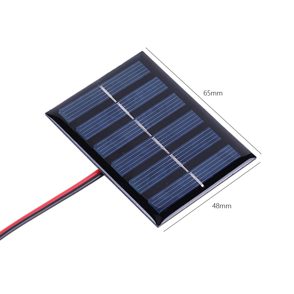 1/2Pcs Mini Solar Panel 3/2/1/0.4W 12/6/3/1.5V Cell Module Polysilicon Board Outdoor DIY Solar Charger for Battery Phone Charger