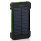 Solar-Powerbank, wasserdicht, 50.000 mAh, Solar-Ladegerät, USB-Anschlüsse, externes Ladegerät, Powerbank für Xiaomi 5S Smartphone mit LED-Licht