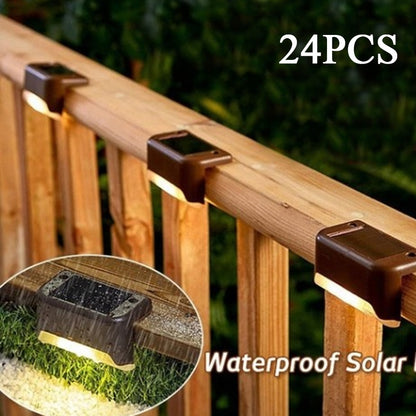 Solar-LED-Licht für den Außenbereich, Gartenbeleuchtung, wasserdichte Solarlampe, Outdoor-Solarlicht für Treppen, Garten, Zaun, Dekor, Solarlampe, Sonnenlicht