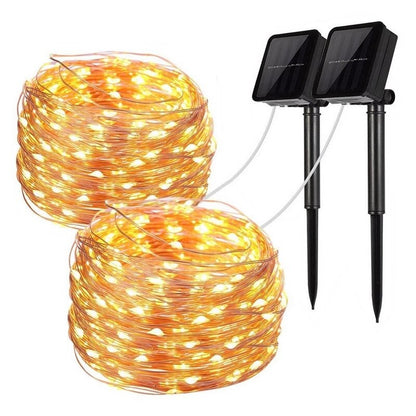 LED Solar Lights Outdoor String Lights Garland 50/100/200/300 LEDs Fairy Light Christmas Light Waterproof Street Garden Lamps