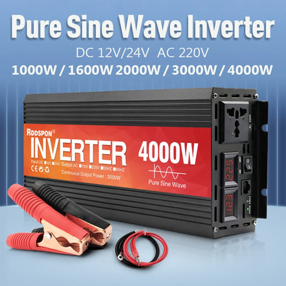 Pure Sine Wave Inverter DC 12V/24V AC