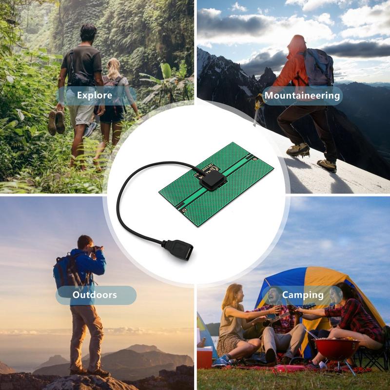 Mini 5,5 V Tragbares USB-Solarpanel 300 mA Solarladegerät mit USB-Anschluss für Outdoor-Camping-Telefon-Tablets Laderegler Solar