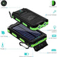 Tragbare Solar-Powerbank, 80.000 mAh, externer Akku, Aufladung, Poverbank, externes Akku-Ladegerät, LED-Licht für alle Smartphones