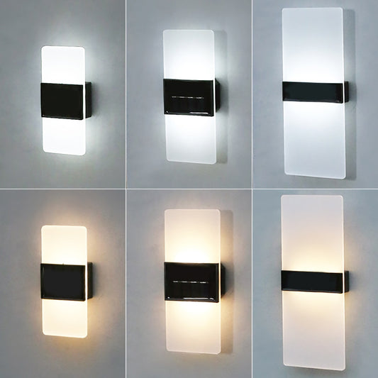 Lampade da parete solari a LED 5W Illuminazione a LED di sicurezza impermeabile per esterni Lampada di colore bianco puro e bianco caldo con 3 anni di garanzia
