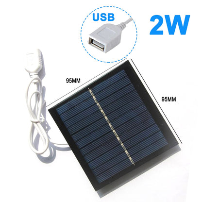 20W Portable Solar Panel Generator 5V USB DIY Cell Battery Charger for Power Bank Outdoor Travel Camping Sunlight 10W 8W 3W 2W