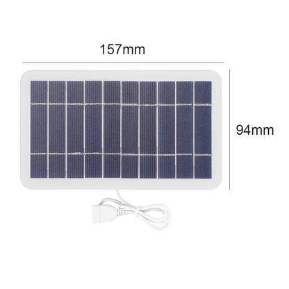 USB Solar Panel Outdoor 1.5W 6V Portable Solar Charger Pane Climbing Fast Charger Polysilicon Travel DIY Solar Charger Generator