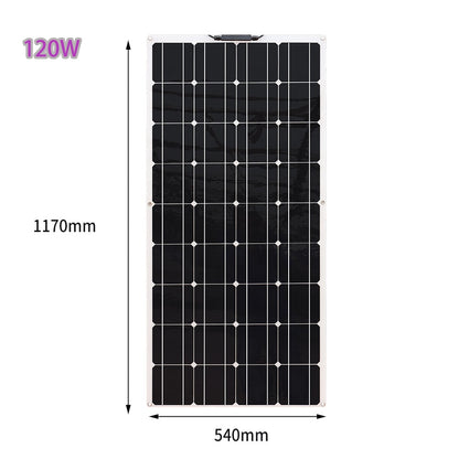 12v solar panels 50w 100w 120w solar system balcony photovoltaic panel for home car boat camper 12v battery charger waterproof