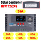 Controlador de carga solar MPPT, regulador de 50 VCC, pantalla colorida para batería de ácido de plomo y litio de GEL Lifepo4 10A/20A/30/40/50/60/100A