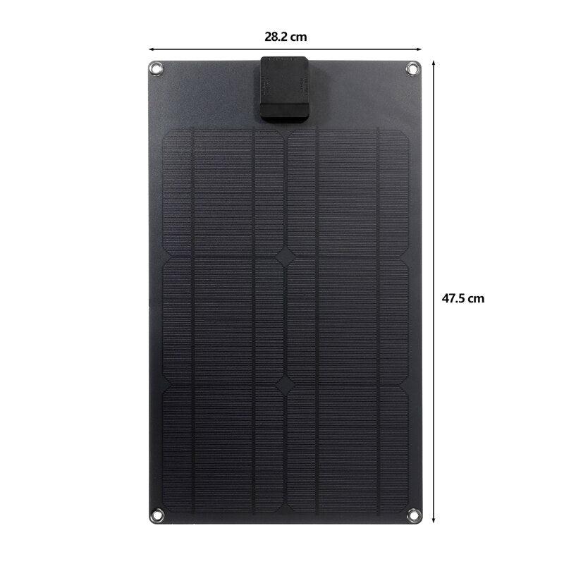 NUOVO pannello solare 18V 50W portatile USB + tipo C caricabatteria a doppia porta caricabatteria per auto a celle solari per supporto telefonico ricarica rapida