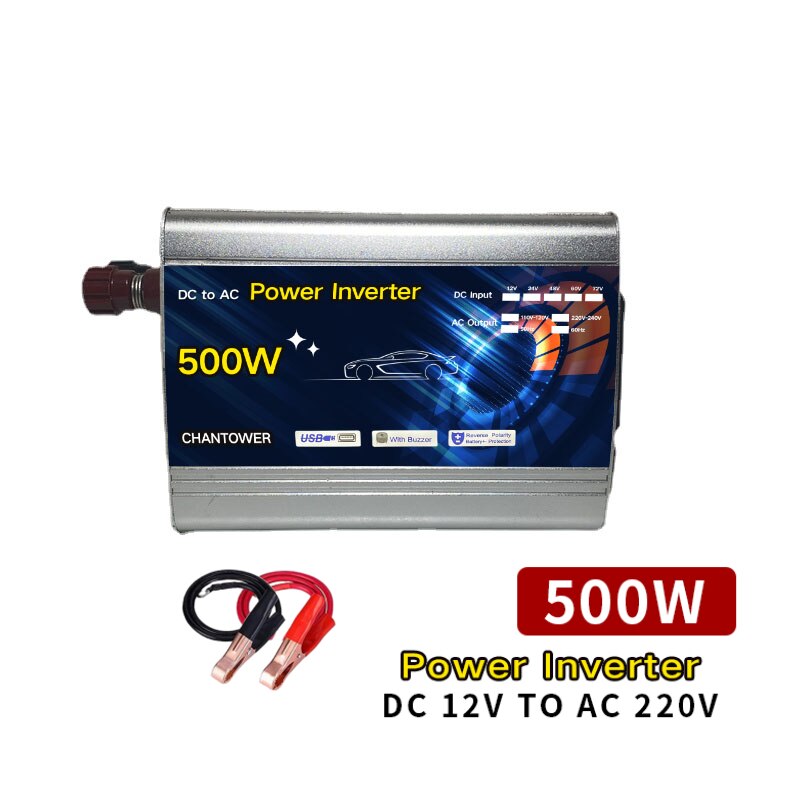 Inversor solar DC 12V a AC 220V 2000W 3000W 4000W Inversor de onda sinusoidal modificada Transformador de voltaje Convertidor de potencia Inversor de automóvil