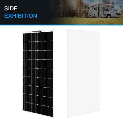 Flexible solar panel 18v 120w photovoltaic 240w 360W-600W 960w power 12v 24V charging for balcony light car Motorhome Boat yacht