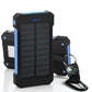 Solar Power Bank Impermeabile 50000mAh Caricatore solare Porte USB Caricabatterie esterno Powerbank per smartphone Xiaomi 5S con luce a LED